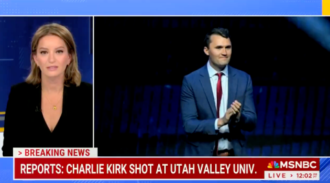 MSNBC Speculates Charlie Kirk Was Shot By 'Supporter' Firing Gun 'In